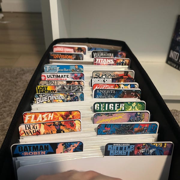 Custom Comic Books Divider Labels, Comic Labels, Comic Stickers ...