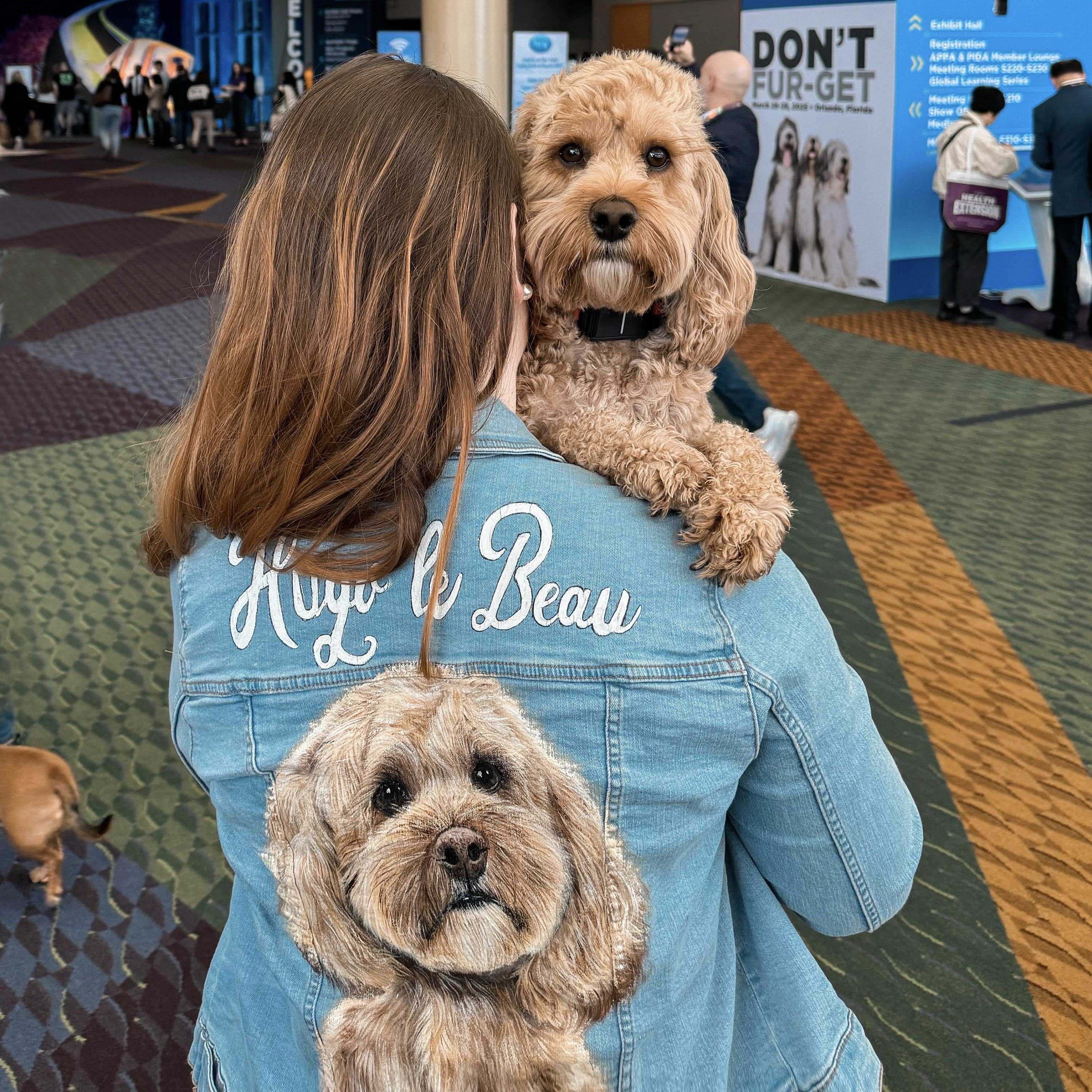 Pet Portrait Custom Denim Jacket- Hand-Painted vintage Adult denim jean Jacket- Paint from photo personalised painted pet design