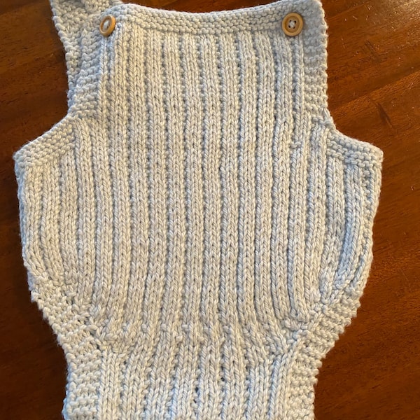 Golden Romper Knitting Pattern | Baby Romper Knitting Pattern | 0-24 ...