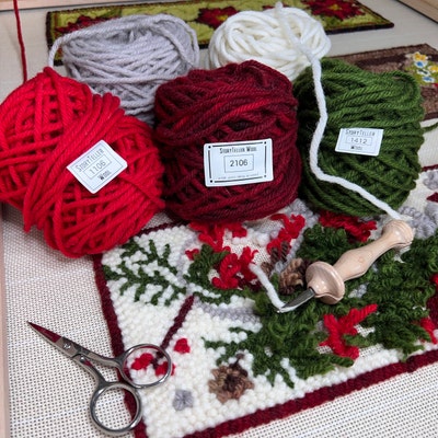 Rug Yarn Shading Multi Pack, Wool Punch Needle Rug Hooking for Use With ...