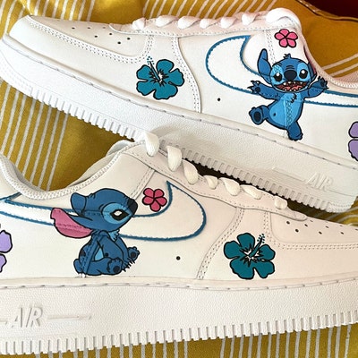 Disney Lilo and Stitch Custom Airforce 1, Made-to-order, Hand-painted ...