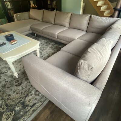 Housse De Remplacement Pour Chaise Ektorp/Jennylund IKEA - Tissu Coton Rouge Uni, élastiquée