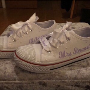personalised wedding pumps