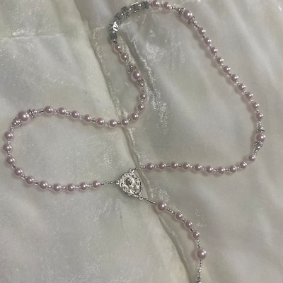 Baby Girl Baptism Rosary or Communion Personalized Rosary With - Etsy