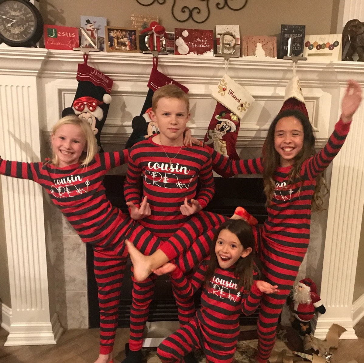 Cousin Crew Christmas Pajamas, Snowflake Cousin Matching Pajamas Family Boy Toddler Girl Trendy Baby Xmas Cousins Family Reunion Cousin Gift
