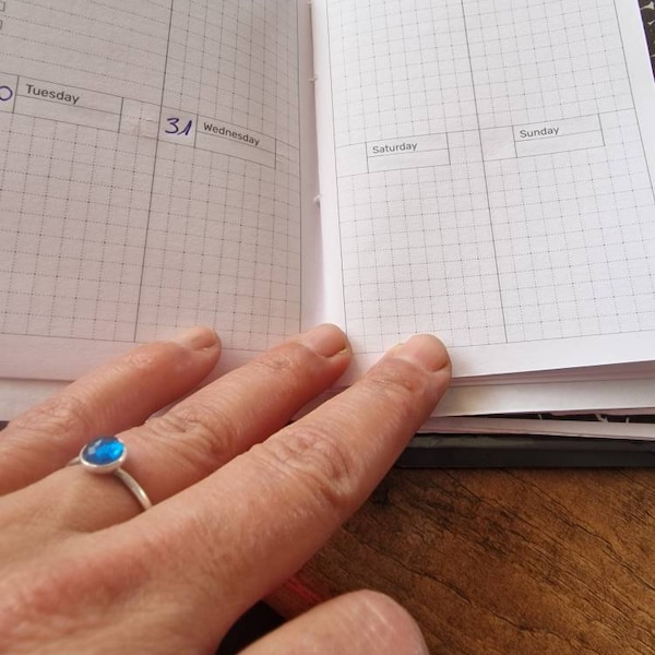 JIBUN Techo Weekly GRID Regular Traveler's Notebook Vertical Japanese ...