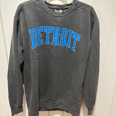 Detroit Lions Vintage Style Football Crewneck, Detroit Football Sweater ...