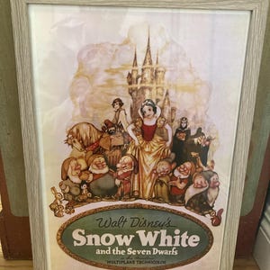 白雪姫と七人の小人 (1937) ディズニー カルト アニメ映画ポスター復刻