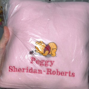 personalised baptism shawl