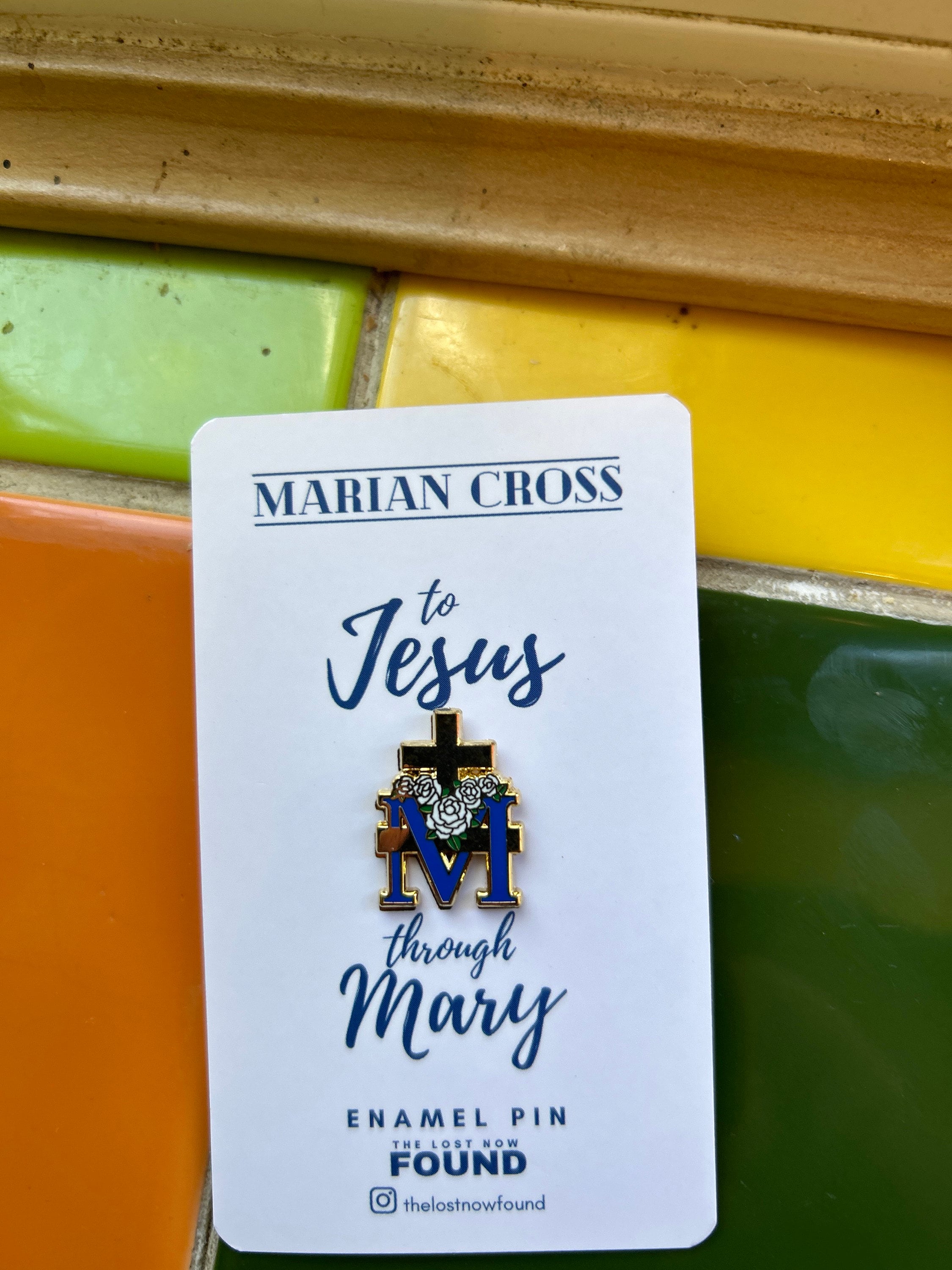 Marian Cross Pin