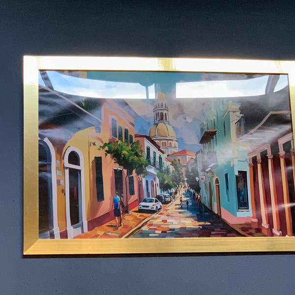 Old San Juan Oil Painting – Framed Puerto Rico Canvas Art - Etsy
