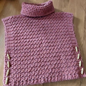 CROCHET Pattern Aura Pullover 2 3/4 5/7 