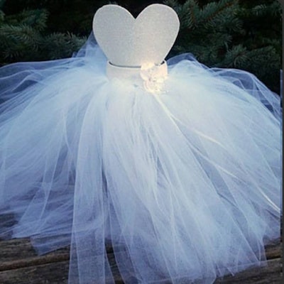 Bridal Gown Centerpiece/ Mini Wedding Gown Centrepiece/ Tulle Wedding ...