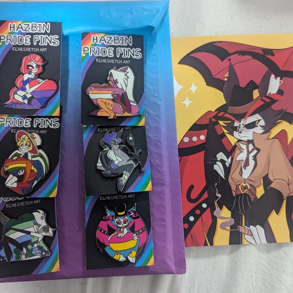 Hazbin Hotel Pride Enamel Pins - Etsy