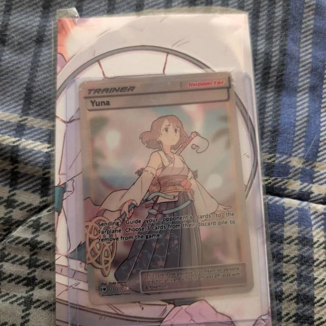 Yuna Full Art Trainer - Custom Pokemon Card, Final Fantasy X - Etsy