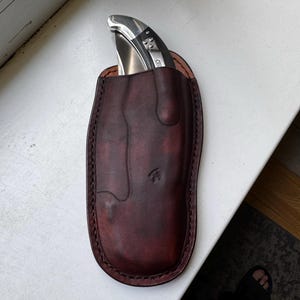Leather Pancake Sheath Pouch Holster for Cold Steel Espada XL