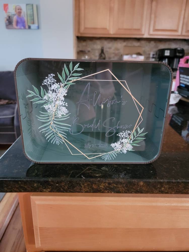 Personalisierte Hochzeitskartenbox mit Schlitz, Gewölbte Hochzeitsumschlagbox, Abschlusskartenbox, Hochzeitsgeschenkkartenbox, Hochzeitsspardose