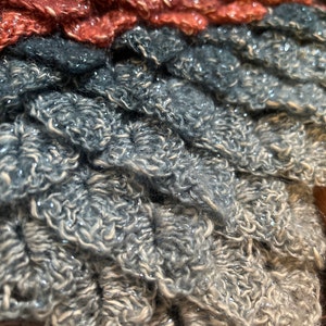 Dragon Scale Crochet Shawl PATTERN ONLY Etsy