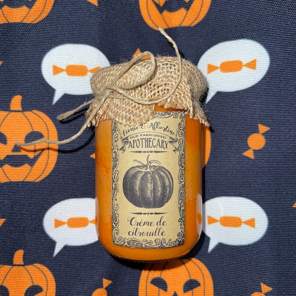 Citrouille ensorcelée – Bougie parfumée Citrouille épicée - La chaumière enchanteresse