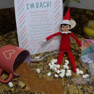 I'm Back Elf Letter - Etsy