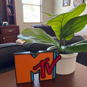 MTV Music Television 3D printed Logo - Fan Art Collector Gift.