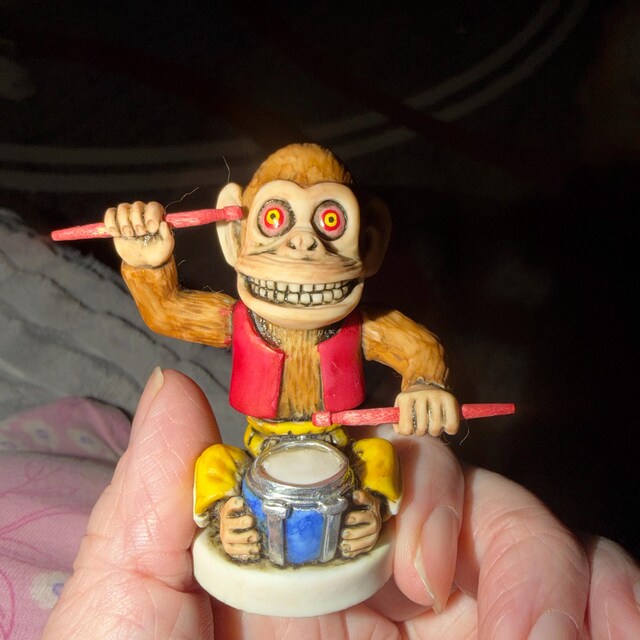 Neil Eyre Designs 2025 Halloween Horror Killer Monkey Chimp Drum
