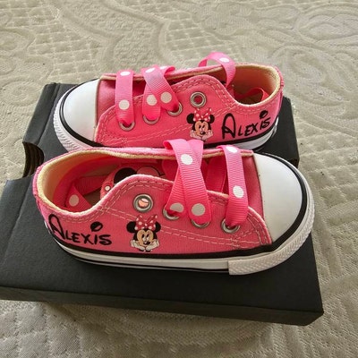 Minnie Mouse Low Top Sneakers Shoes, Minnie Mouse First Birthday Outfit ...