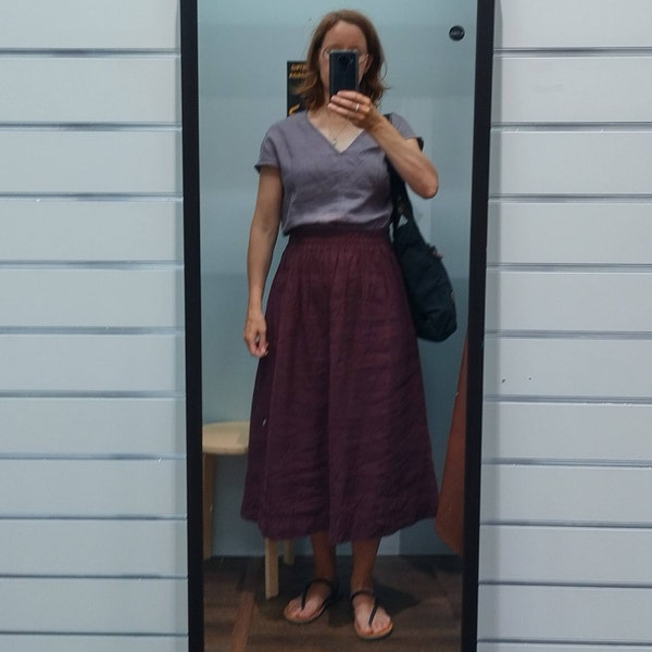 Boxy Linen Boatneck Top