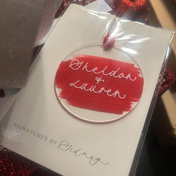 Acrylic Personalized Ornament Clear Acrylic Ornament Personalized ...