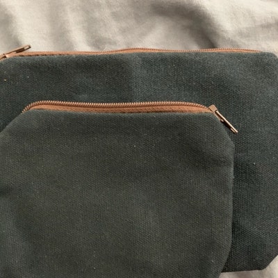 Made in USA Waxed Canvas Pencil Pouch Change Pouch - Etsy