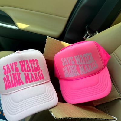 Cappello Da Camionista "Save Water Drink Margs" – Unisex, Rete, Regolabile, Estivo