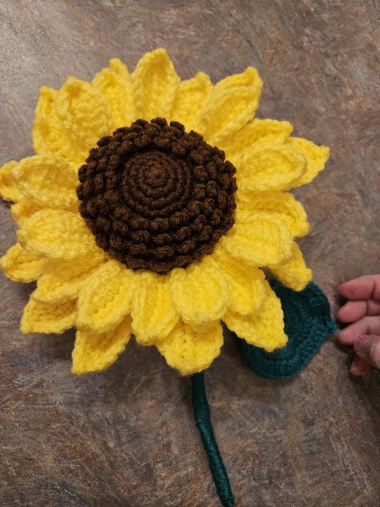 Sunflower Crochet Pattern, Crochet Flower Bouquet Pattern, Crochet Flower Pattern, Wedding Flower