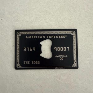Credit Card Bottle Opener American Expensed - Etsy