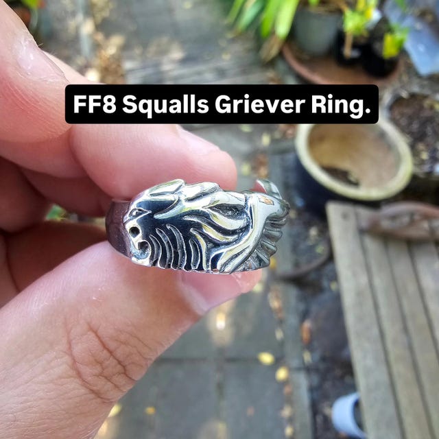 Final Fantasy 8 Squall Griever Ring in Stainless Steel FF8