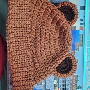 PDF PATTERN Crochet Bear Hat - Etsy