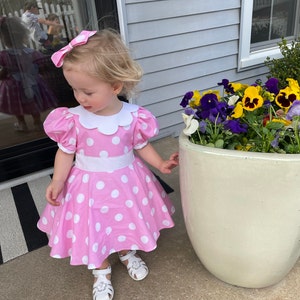 Minnie Mouse Baby Dress Light Pink 