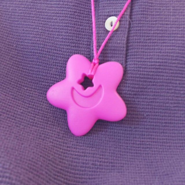 Butterfly chew pendant adult, Fidget toy adult, Adult Chew necklace,  Autism, ADHD, Silicone Fidget Beads - pink - Yahoo Shopping