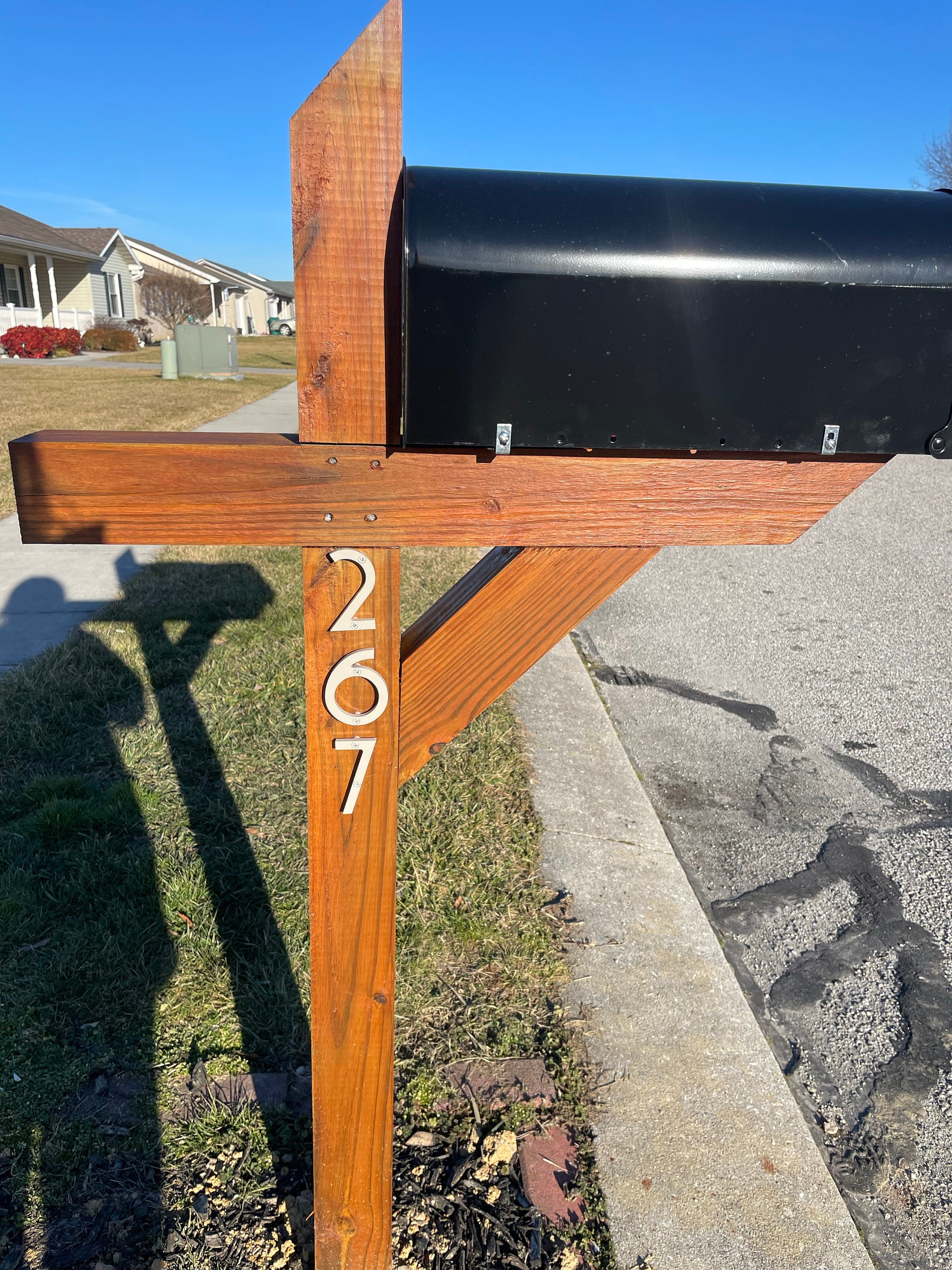 3 inch Art Deco Apartment House or Mailbox Post Numbers Letters