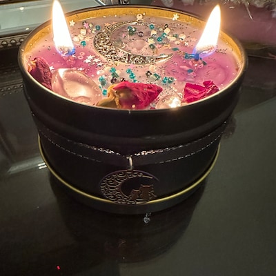 Moon Wishes Manifestation Ritual Candle/full Moon Candle/mystical ...