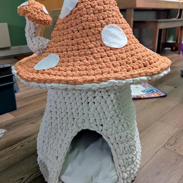 Mushroom Cat House Crochet Pattern - PDF File - Etsy