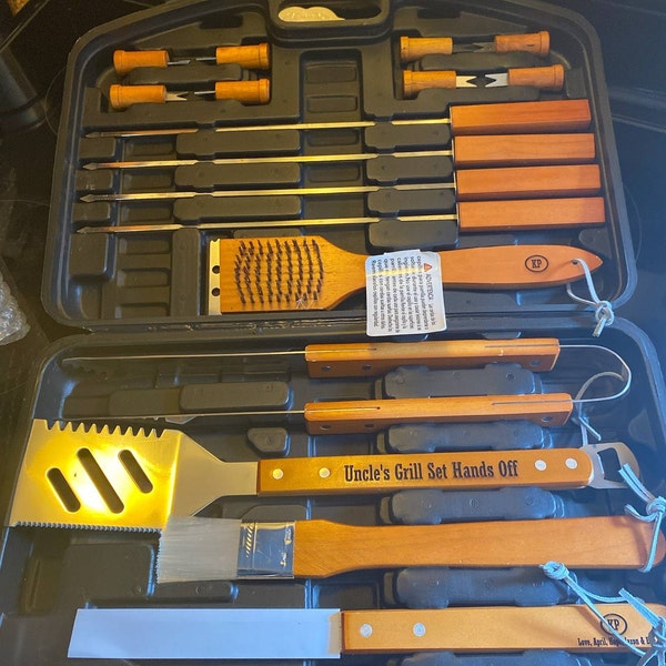Personalized Grill Set - Grill Tools - Grilling Gifts - Grilling Set ...