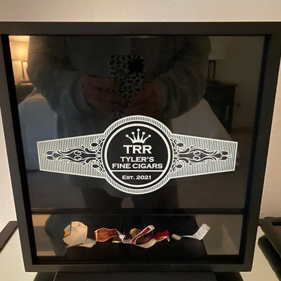 Personalized Cigar Band Shadow Box, Personalized Cigar Bands, Cigar ...