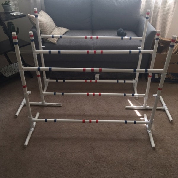 Lord Anson Dog Agility Weave Poles - Competition Grade Adjustable