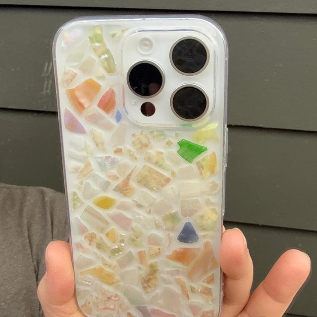 iPhone・スマホケース Shell Phone Case Seashell Mosaic Handmade Phonecase / iPhone Cover Case