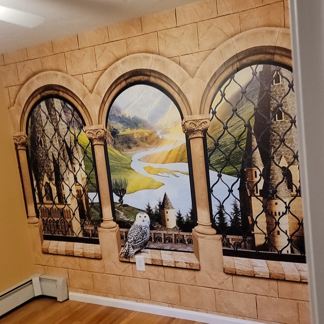Wizards Castle - Removable Wall Mural, Peel and Stick Decal