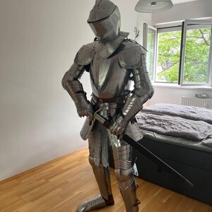 中世戦闘用全身ハロウィンアーマースーツ | 中世騎士の鎧コスチューム