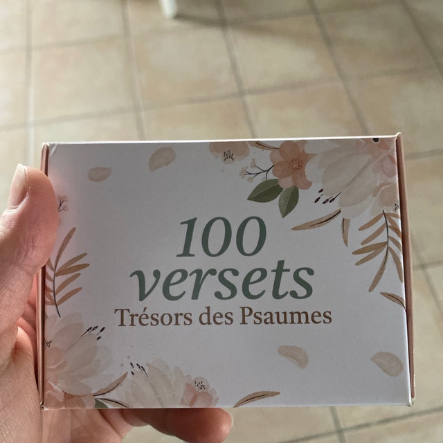 Lot De 100 Cartes De Versets Bibliques | Écriture | Prière