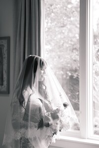 White French Lace veil, Wedding veil lace, Bridal veil ivory, Mantilla veil, Chapel veil