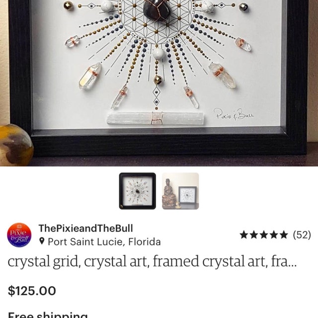 Aligned Framed Crystal Art — Conscious Creation Co., Shop Framed Crystal  Grids, Sacred Space Design