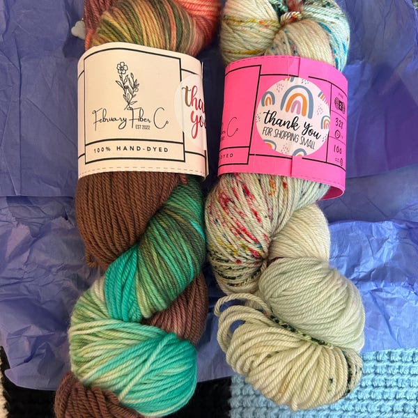 Birthday Bluey, Blue Variegated Yarn, Speckles, Blue Yarn - Etsy